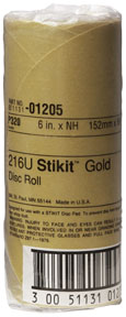 Stikit Gold Disc Roll - 6 In - 320 Grade