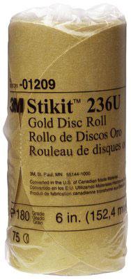 Stikit Gold Disc Roll - 6 In - 220 Grade