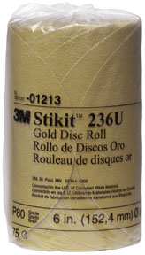 StikitT Gold Disc Roll - 6 In - 80 Grade