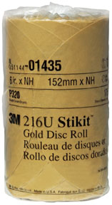 StikitT Gold Disc Roll - 320 Grade - 6 In