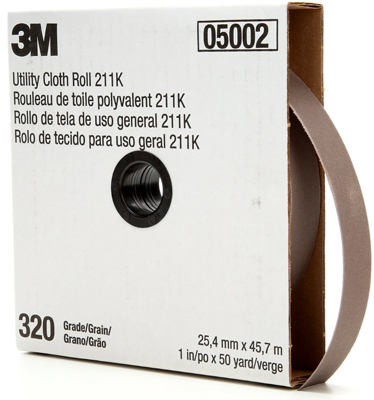 Elek-Tro-Cut(TM) Cloth Utility Roll - 1 In x 50 Yd - 320 Grade