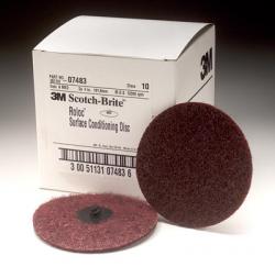 Coarse Roloc Conditioning Discs - 4In - Brown