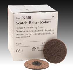 Scotch-Brite Roloc Surface Conditioning Disc 3 In Brown 25/Box