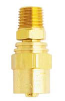 Re-usable Brass Hose Fitting - Male End 1/4 In ID x 1/4 In NPT 1