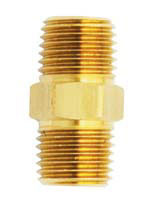 Brass Fitting Male Hex Nipple 1/4 In NPT x 1/4 In NPT