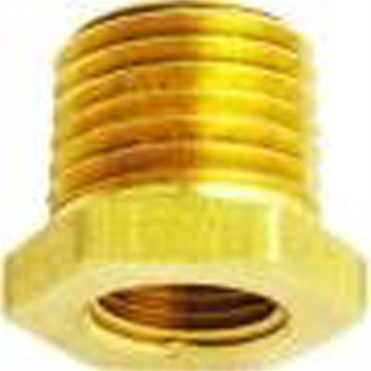 Brass Reducer Bushing Male 1/2 In x Female 1/4 In