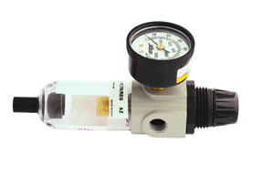 Mini Piggyback Air Pressure Filter Regulator 1/4 In NPT