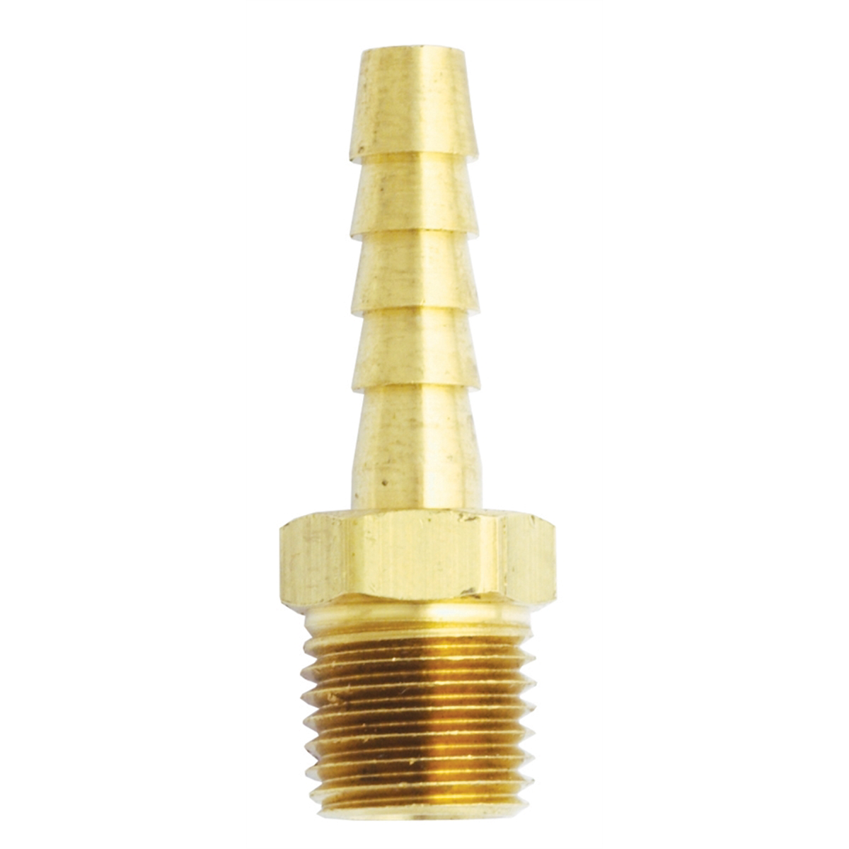 Male Brass Hose End - 3/8 In ID x 3/8 In NPT 2/Cd