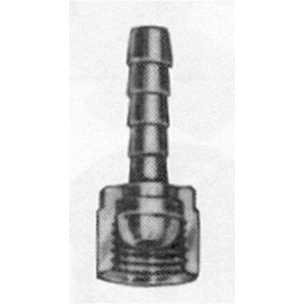 Female Swivel Brass Hose End - 1/4 In ID x 1/4 In NPS