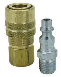 1/4" NPT M STYLE FEMALE COUPLER AND MALE PLUG