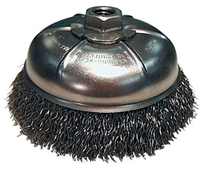 Crimped Style Wire Cup Brush - 3 In