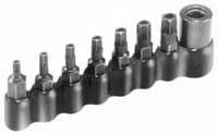 1/4 In Drive Torx Tamperproof Bit Set - 8 Pc - T-10 to T-40