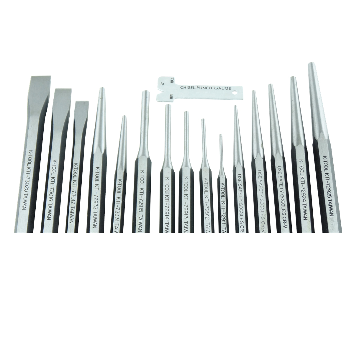 Punch & Chisel Set in Kit Bag - 15-Pc