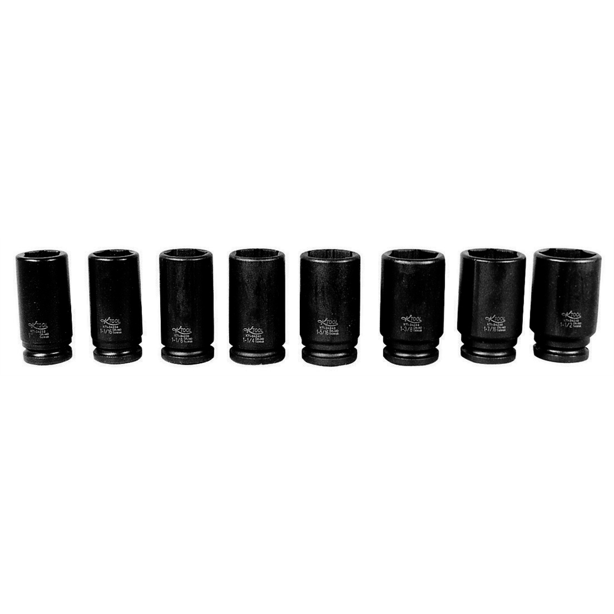 Deep Impact Socket Set - 3/4 In Drive - 8 Piece