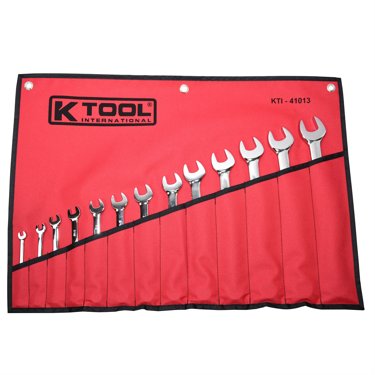 Combination Wrench Set SAE w/ Bag - 13 Piece