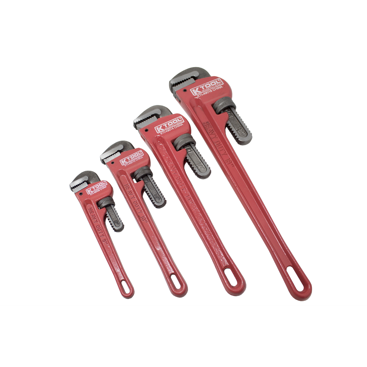 Pipe Wrench Set - 4 Piece