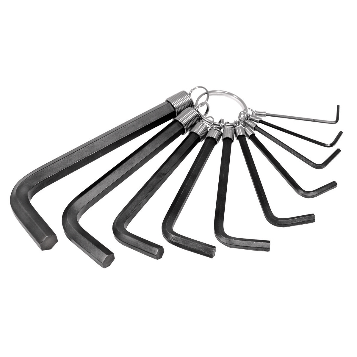 Hex Key Set on a Ring - 10 Piece - 1.5mm-10mm