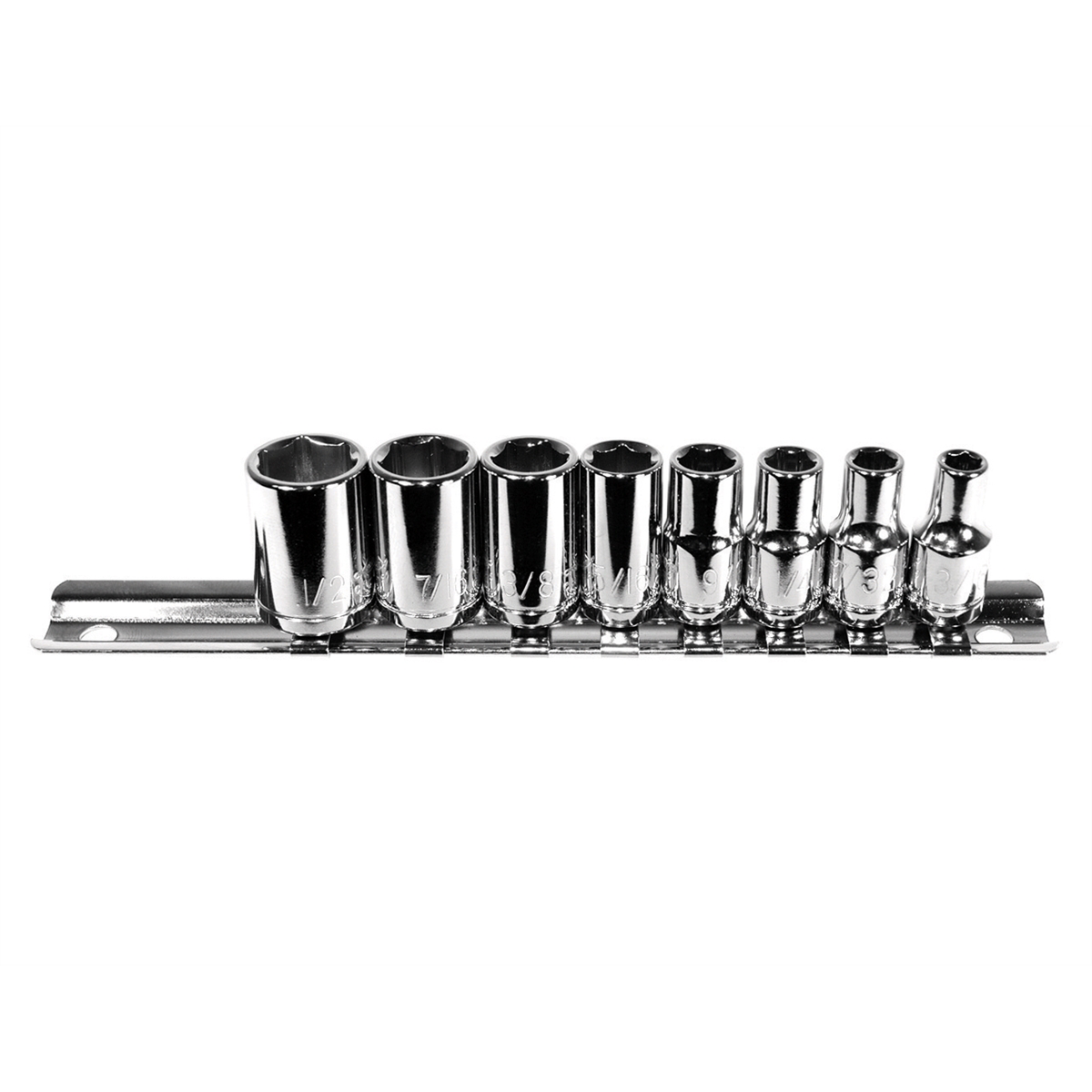 Socket Set SAE - 1/4 In Dr 6 Pt - 8 Piece