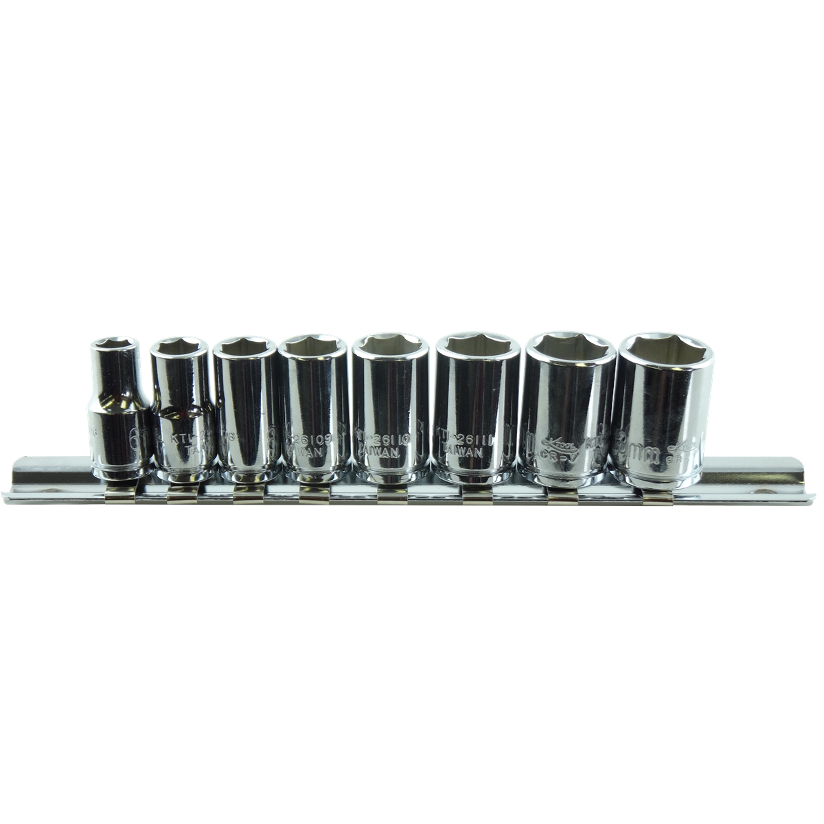 Metric Shallow Socket Set - 1/4 In Drive - 8 Piece