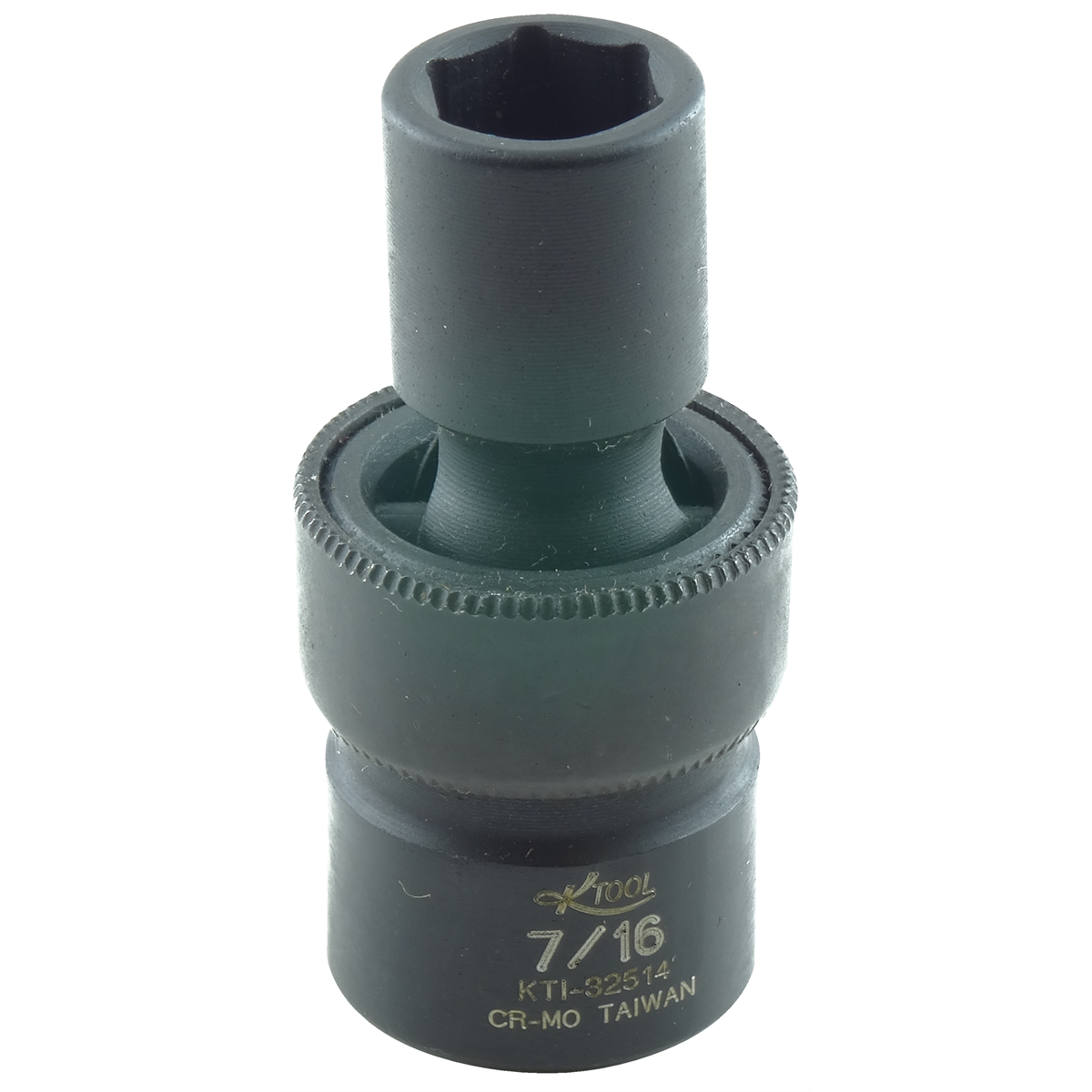 3/8 Inch Drive 6 Pt Shallow Swivel Flex Universal Impact Socket