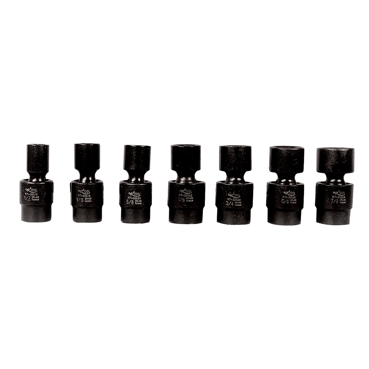 Shallow Flex Impact Socket Set - 1/2 In Dr 6 Pt - 7 Piece