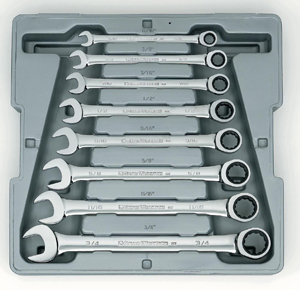 Fractional Gearwrench Set - 8-Pc