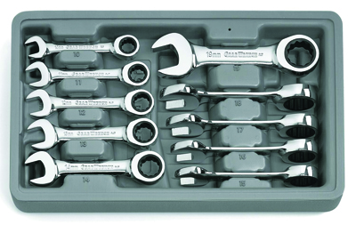 Metric Stubby Gearwrench Set - 10-Pc