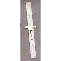 6 Inch Stainless Steel Pocket Ruler w Pocket Clip