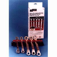 Ratcheting Offset Oil Drain Plug Wrench Set w/ Magnetic Tool Bar