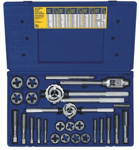 High Carbon Steel Metric Tap and Hex Die Master Set - 25-Pc