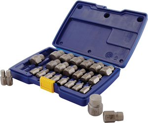 25-Pc Hex Head Multi-Spline Extractor Set - 1/8-7/8 In