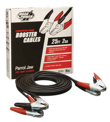 Booster Cable - 25 Ft - 2 Gauge