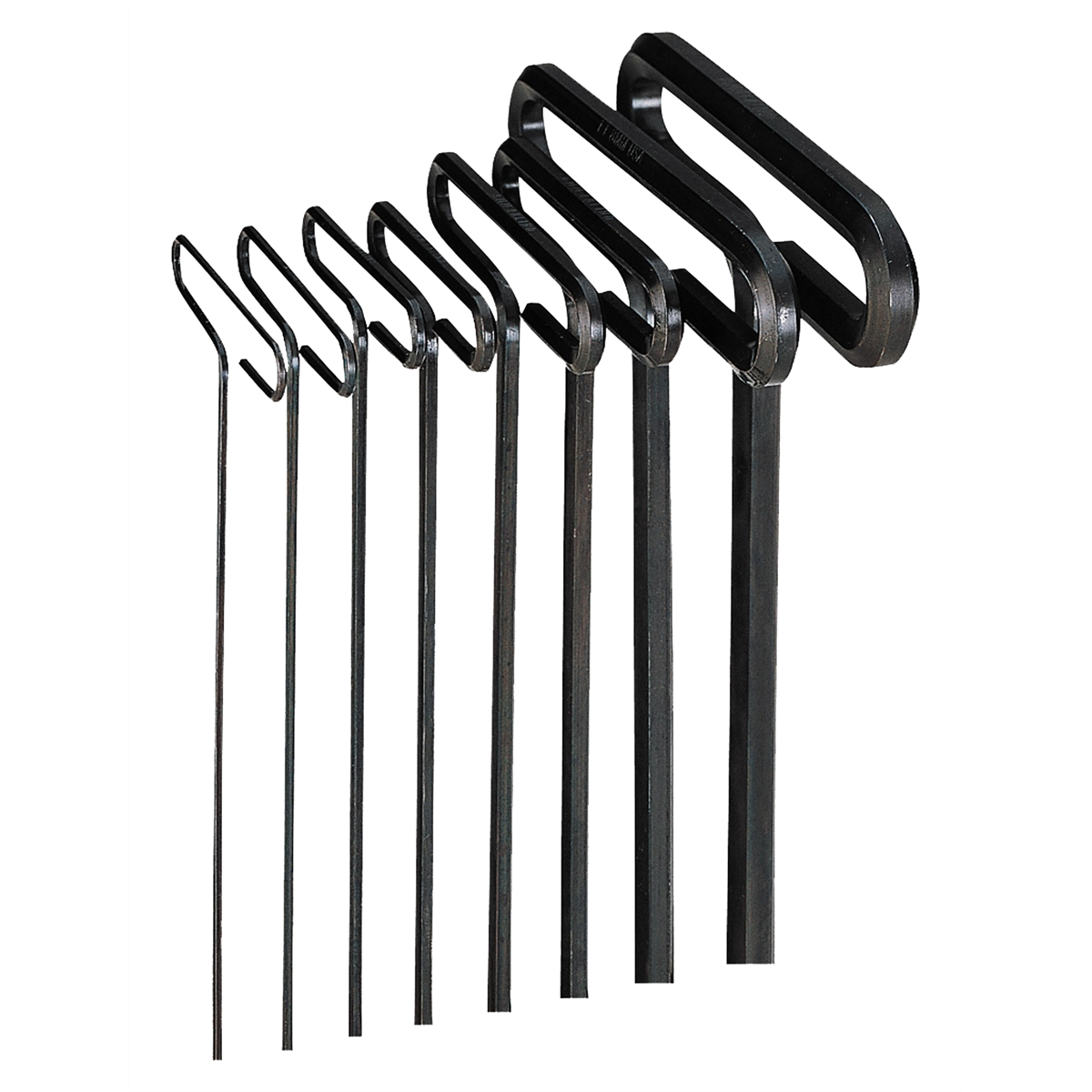 6 Inch Metric Hex T-Key Set Standard Grip 2-10mm 8 Pc