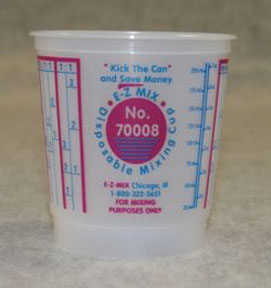 Disposable Mixing Cups - 1/2 Pint - 100/Box