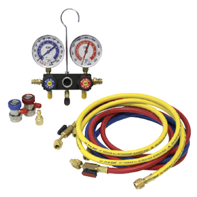 Pro-Set Dual Refrigerant Manifold Gauge Set CPS-MA1234