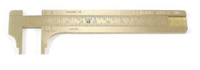 Caliper Slide Rule 0-4In Pocket Sized