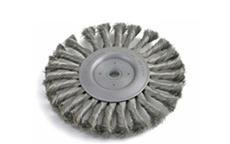 Knotted Wire Wheel Brush - 8 In Dia.