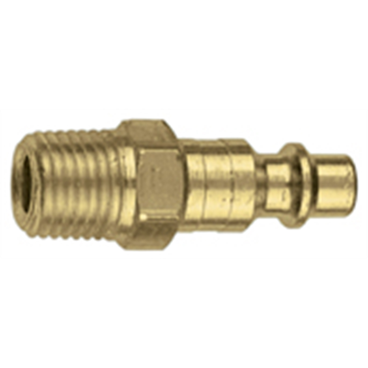 Male Thread Industrial Interchange Coupler Plug - Type D - 1/4 i