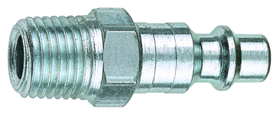 Male Thread Industrial Coupler Plug - Type E - 3/8 In NPT