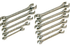 Combination Flare Wrench Set - 11-Pc