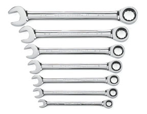 Combination SAE GearWrench Set - 7-Pc