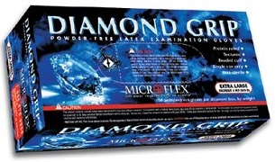 Diamond Grip Latex Gloves 100/Box - X-Large