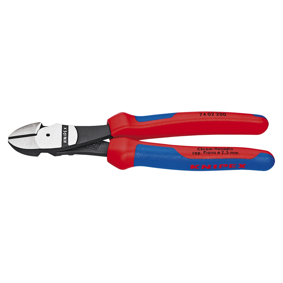 7402-8 High Leverage Diagonal Cutting Nippers - Comfort-grip Han