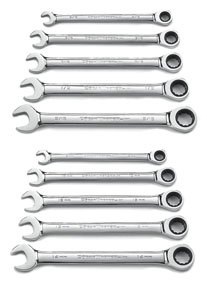 SAE/Metric Combo GearWrench Set 10 Pc