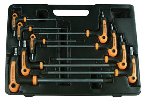 T-4 Handle Tamper Star & Star Key Wrench Set - 9-Pc