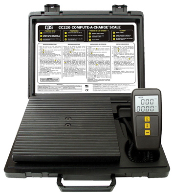 CPS Products | CC220 | CPS CC220 Heavy Duty Refrigerant Charging Scale 220lb