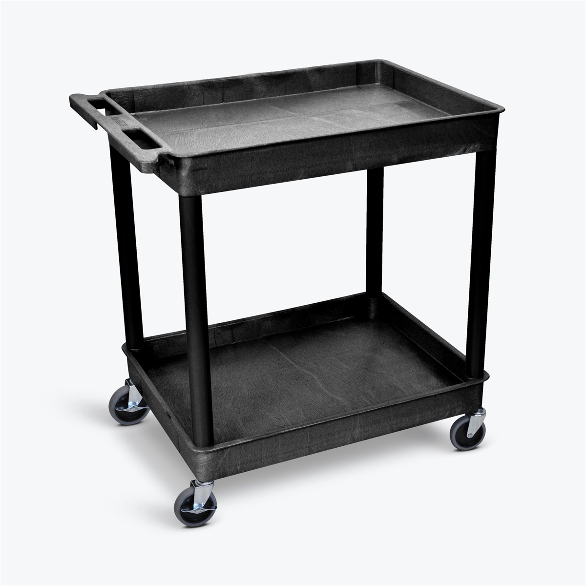 n/a Heavy Duty Plastic Utility Cart - Black