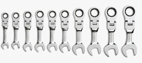 Metric Stubby Flex GearWrench Set - 10-Pc