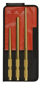 Heavy Duty Brass Punch Set - 3-Pc