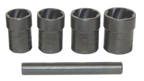 1/2 In Dr Locking Lugnut Twist Socket Removal Kit - 5-Pc